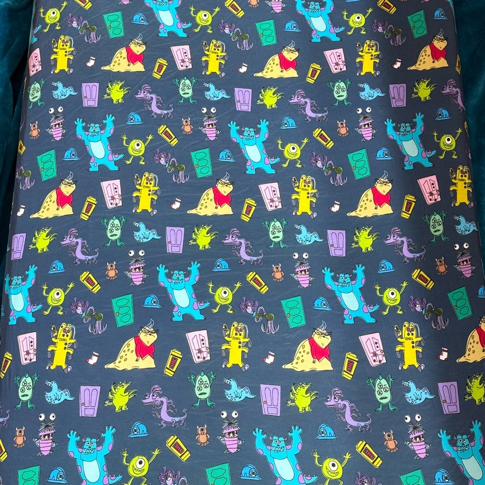 Little Sleepies Monsters Inc Crib Sheet